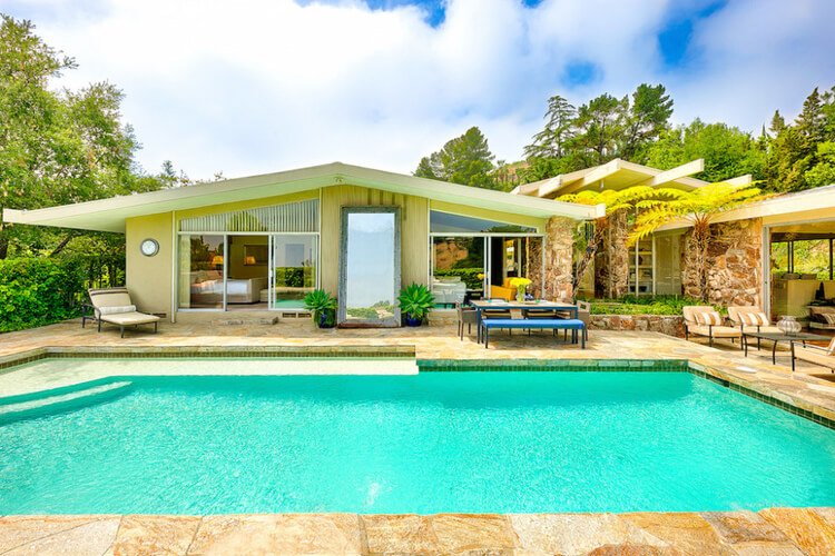 Los Angeles villa with a large private pool