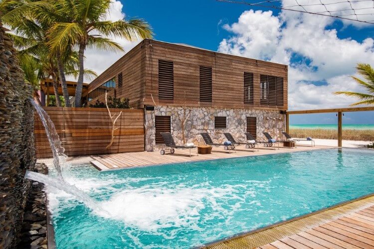 Silver Sands is a European-style beach house in the Turks and Caicos Islands.
