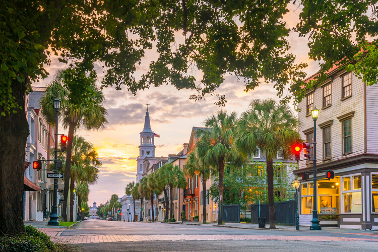 Main Street in Old Town of Charleston